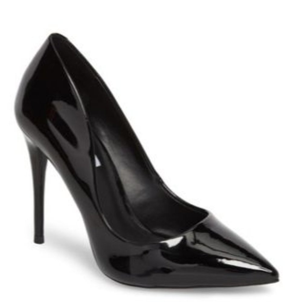 Steve Madden Women's Daisie Dress Pump, Black Patent, 7.5